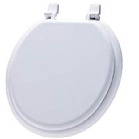 Templeton 66TT-000 Toilet Seat Round Wood; White TE107130